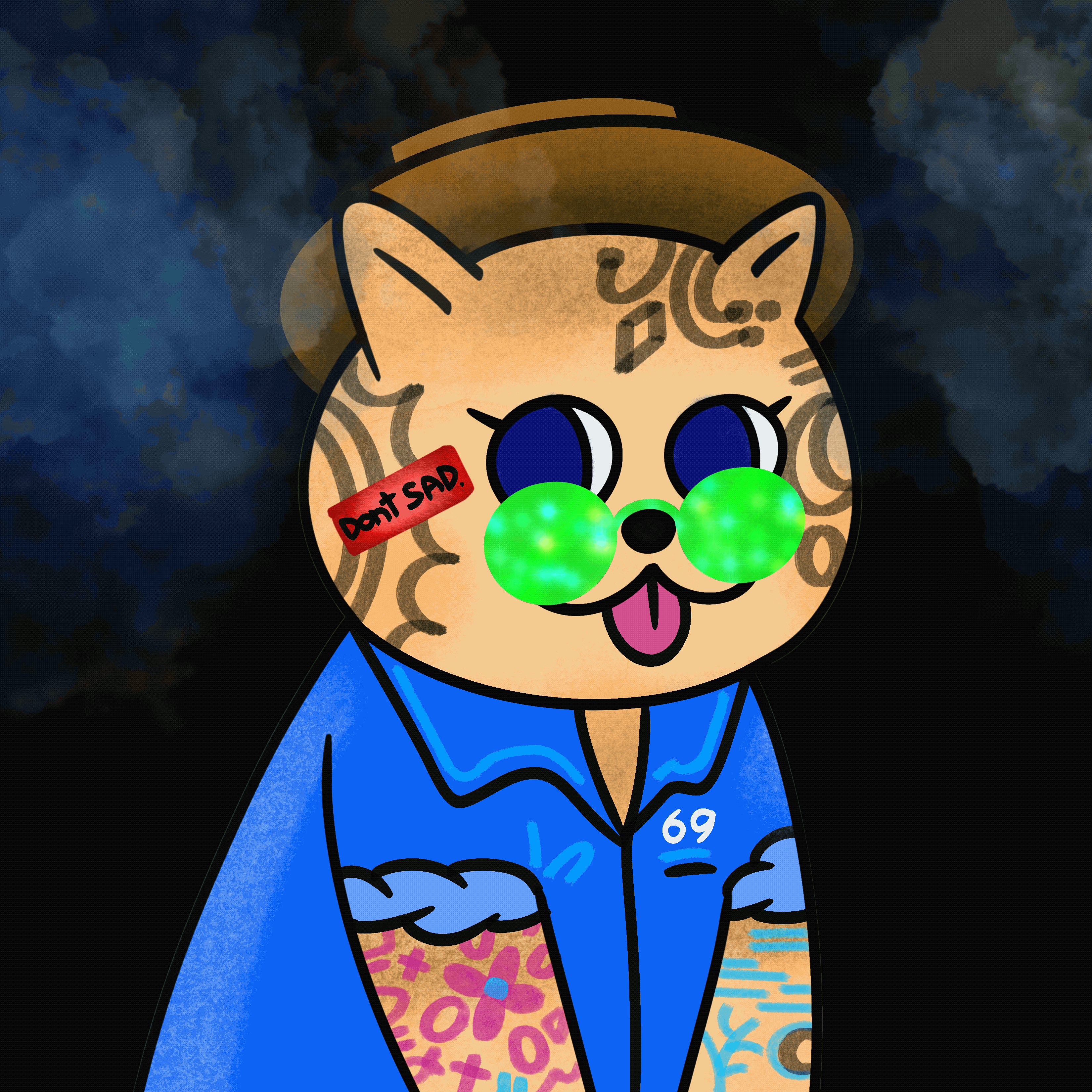Cat Meow Club official Crypto.com collection artwork; character faces remain fully visible
