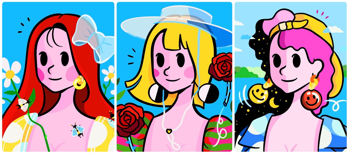 INNOCENT PURE official Crypto.com collection artwork; character faces remain fully visible